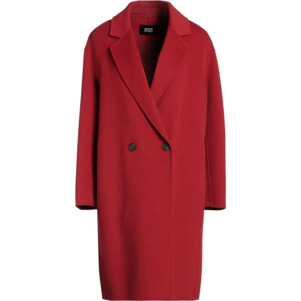 cappotti Alpha Studio rosso tinta unita