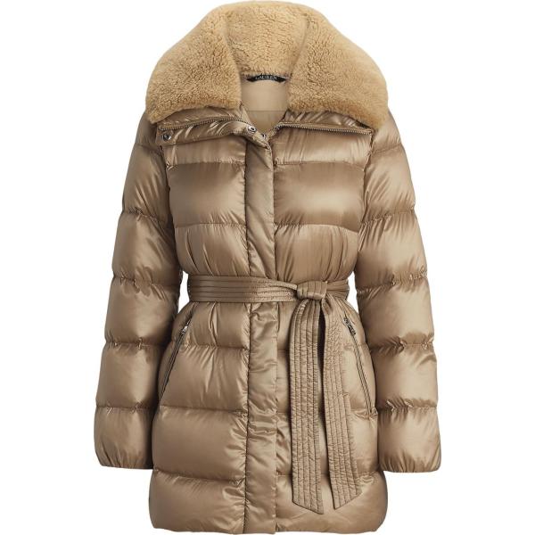 piumini Lauren Ralph Lauren marrone tinta unita