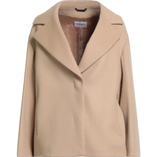 cappotti Cinzia Rocca marrone tinta unita