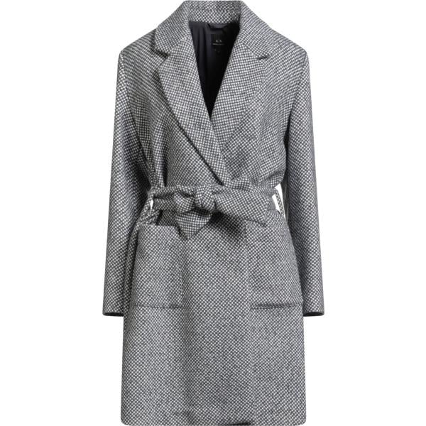 cappotti Armani Exchange grigio tinta unita