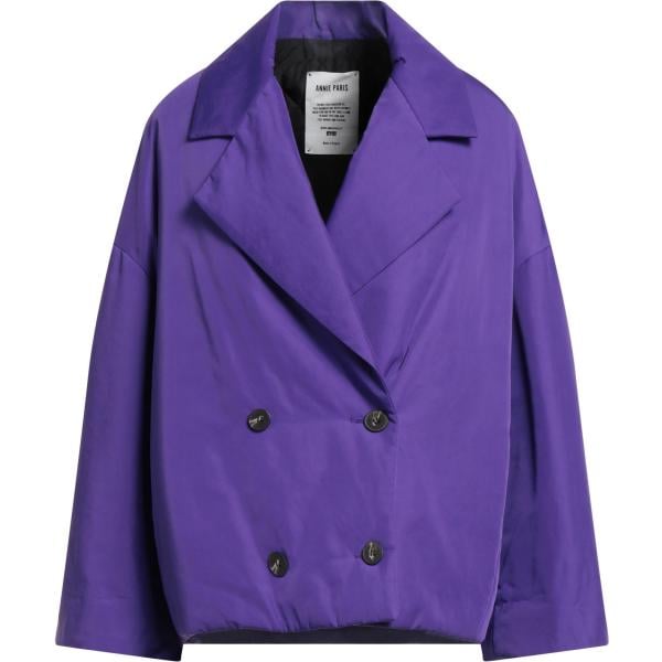 caban Annie Paris viola tinta unita