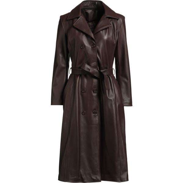 cappotti Street Leathers marrone tinta unita