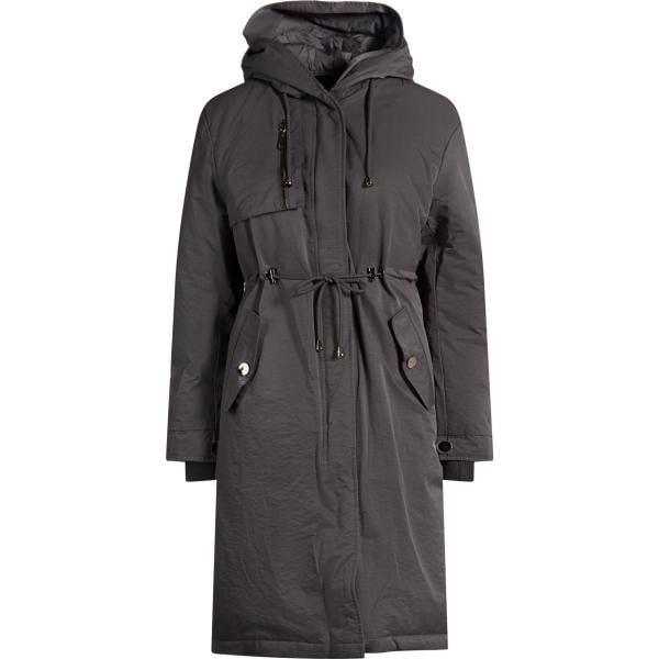 Parka da donna in grigio scuro a maniche lunghe con zip Nolita Nolita