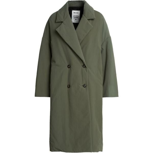 Cappotto da donna doppiopetto in verde oliva collo con revers a maniche lunghe con zip Annie Paris Annie Paris