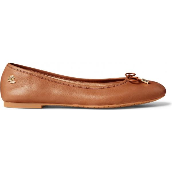 ballerine Lauren Ralph Lauren bianco tinta unita