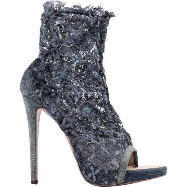 stivaletti Ermanno Scervino blu tinta unita