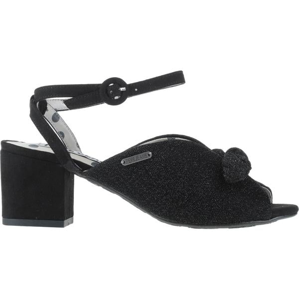 sandali col tacco Pepe Jeans nero tinta unita