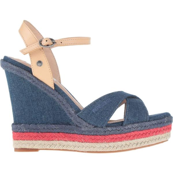 sandali col tacco Pepe Jeans blu tinta unita