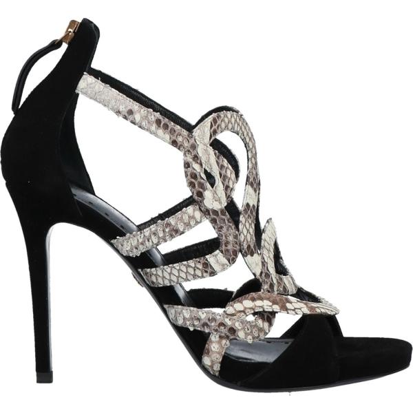 sandali in pelle Roberto Cavalli bianco serpente