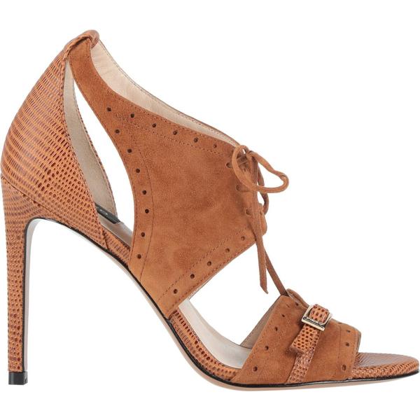 sandali in pelle Pinko marrone tinta unita