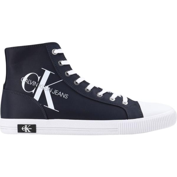 sneakers alte Calvin Klein Jeans blu tinta unita