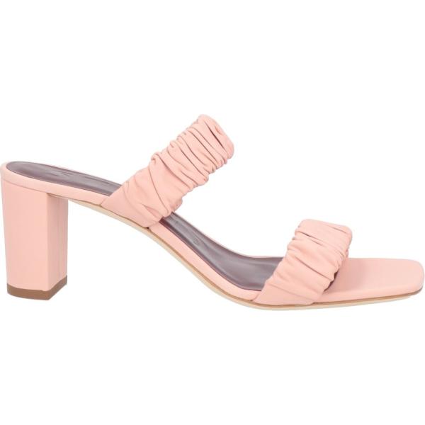 sandali in pelle Staud bianco tinta unita