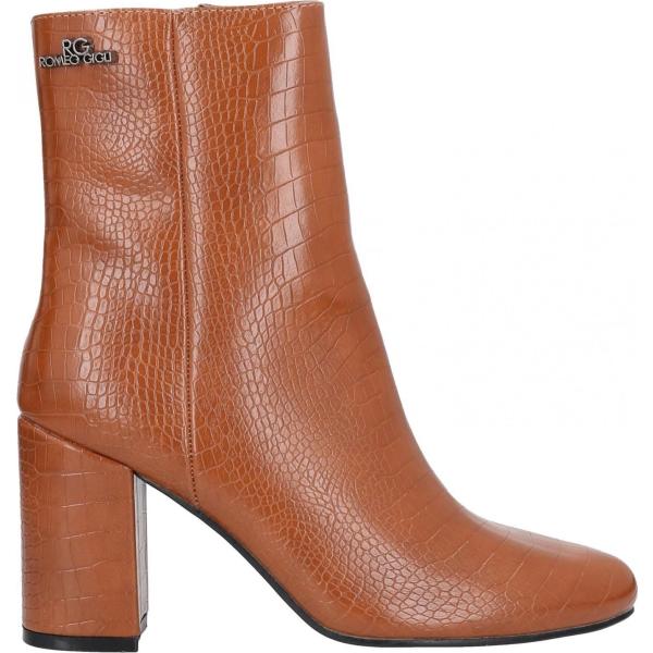 stivaletti Romeo Gigli marrone con stampe