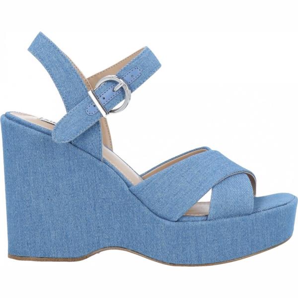 sandali col tacco Steve Madden blu tinta unita