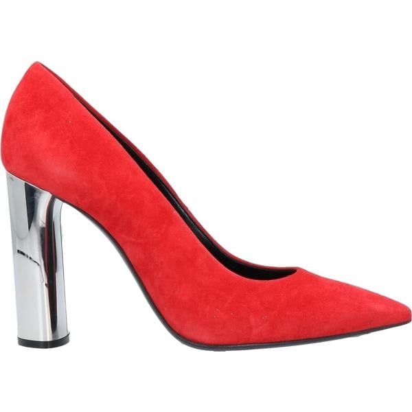 décolleté Casadei rosso tinta unita