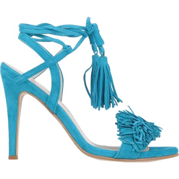 sandali in pelle Trussardi Jeans blu tinta unita