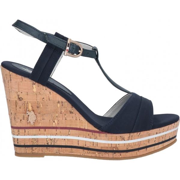 sandali col tacco U.s.polo Assn. multicolore tinta unita