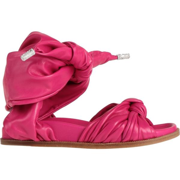 sandali in pelle Alexandre Vauthier rosa tinta unita