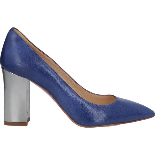 décolleté Pollini blu tinta unita