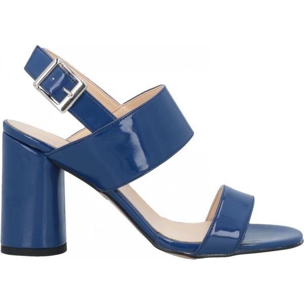 sandali col tacco Bage blu tinta unita