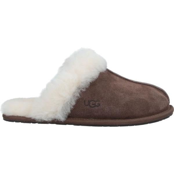 Pantofole da donna effetto scamosciato senza tacco a punta tonda in montone Ugg