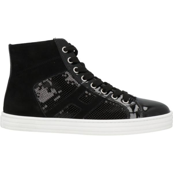 sneakers Hogan Rebel nero tinta unita