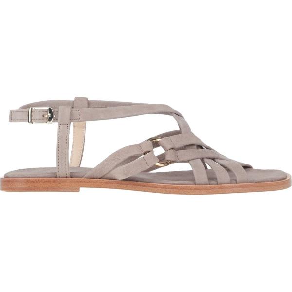 sandali in pelle Anaki grigio tinta unita