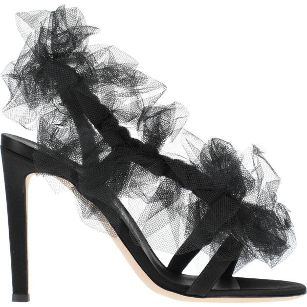 sandali in pelle Giuseppe Zanotti nero tinta unita