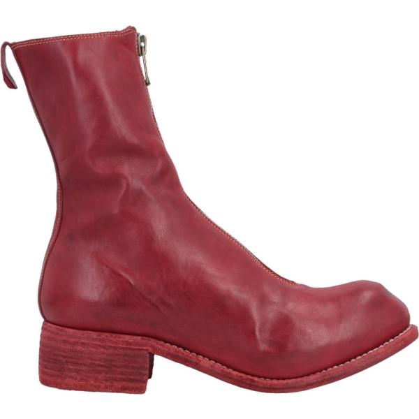 stivaletti Guidi rosso tinta unita