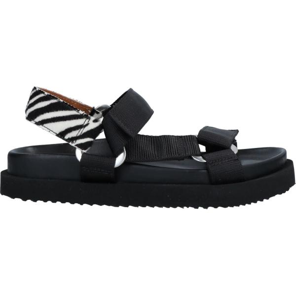 sandali in pelle Buttero® nero animalier