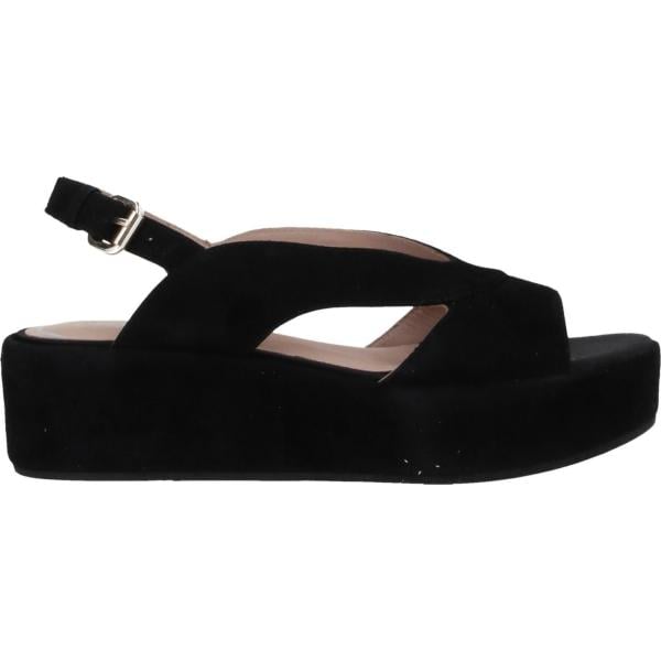 sandali in pelle Geox nero tinta unita