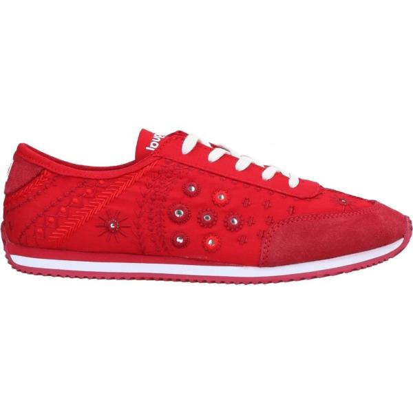 sneakers Desigual rosso tinta unita
