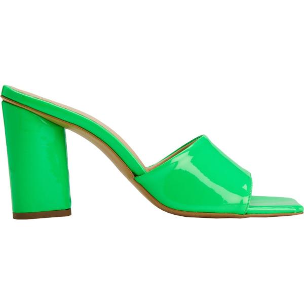 sandali in pelle 8 by YOOX verde tinta unita