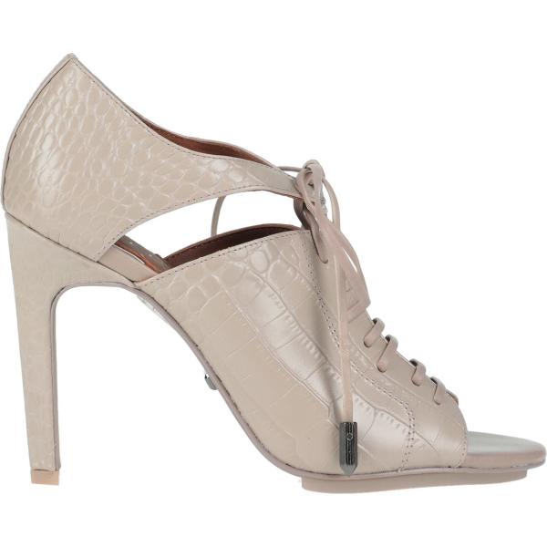 sandali in pelle Reiss grigio con stampe