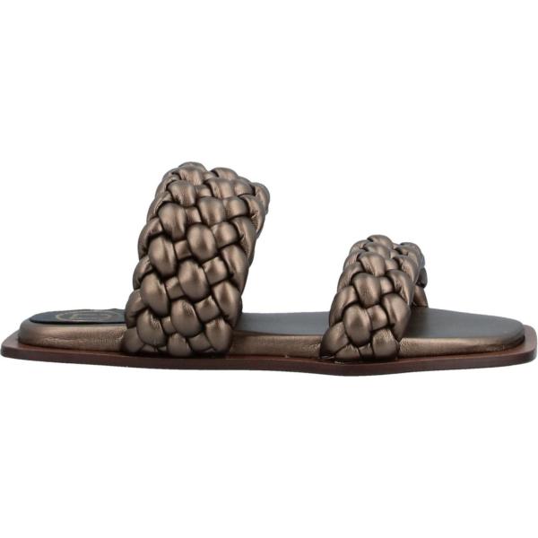 sandali in pelle Unlace marrone tinta unita