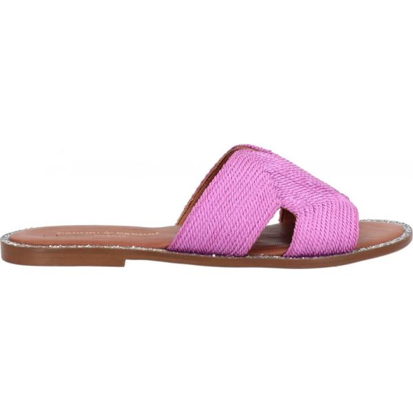 sandali in pelle Cantini & Cantini rosa tinta unita