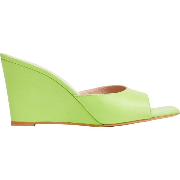 sandali in pelle 8 by YOOX verde