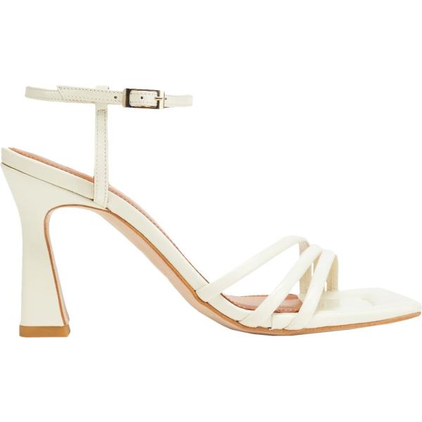 sandali in pelle 8 by YOOX bianco tinta unita