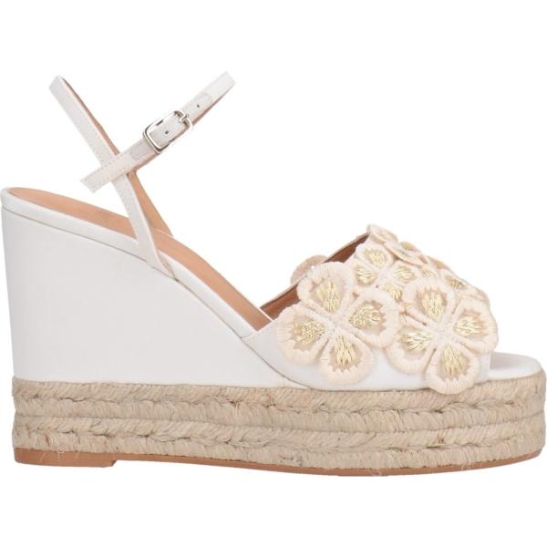 espadrillas Castañer bianco tinta unita