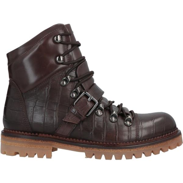 anfibi da donna in bianco neve con stampe con tacco squadrato a punta tonda con fibbia in pelle Calpierre