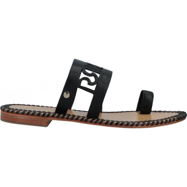 infradito Rinascimento nero tinta unita