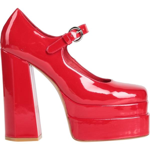 décolleté Jeffrey Campbell rosso tinta unita