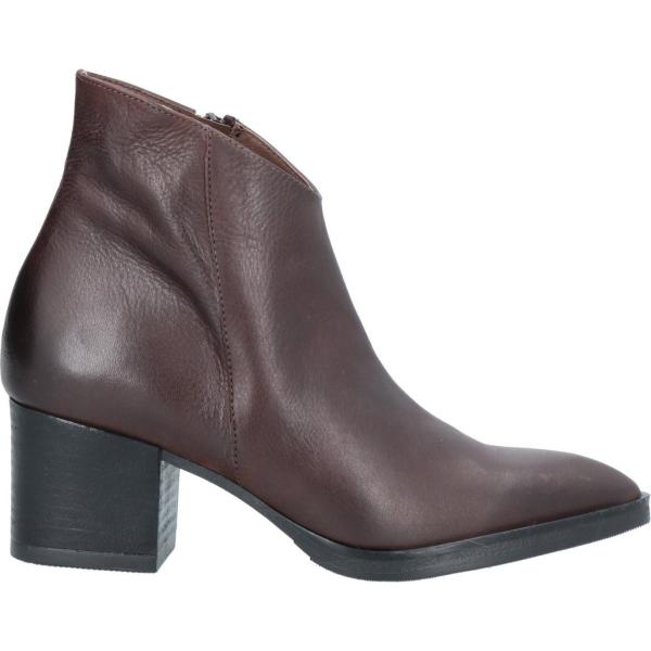 stivaletti Piampiani marrone tinta unita