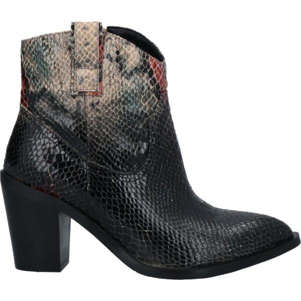 stivaletti Brawns nero animalier