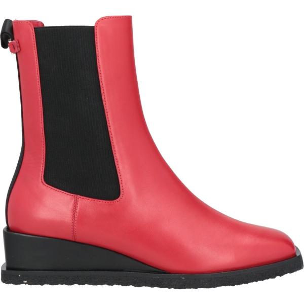 stivaletti Ferragamo rosso tinta unita