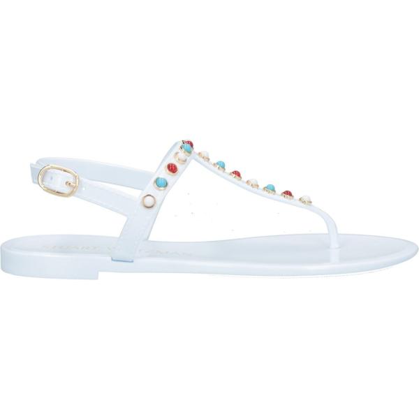 infradito Stuart Weitzman bianco tinta unita