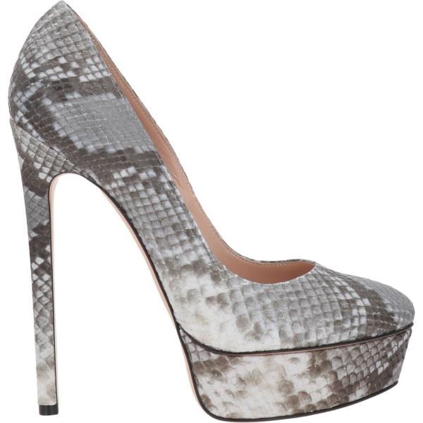 décolleté Casadei grigio animalier