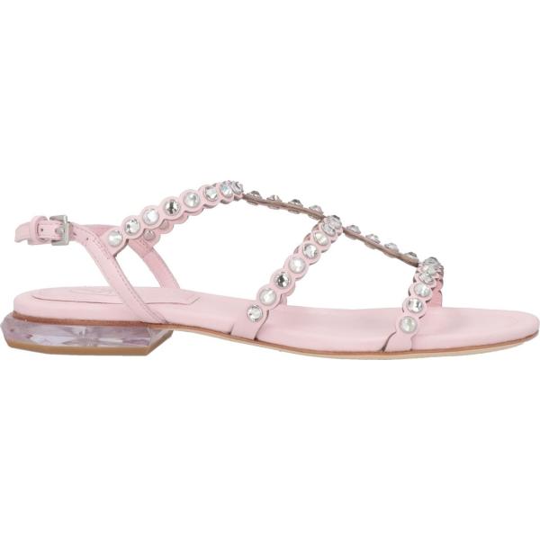 sandali in pelle Ash rosa tinta unita