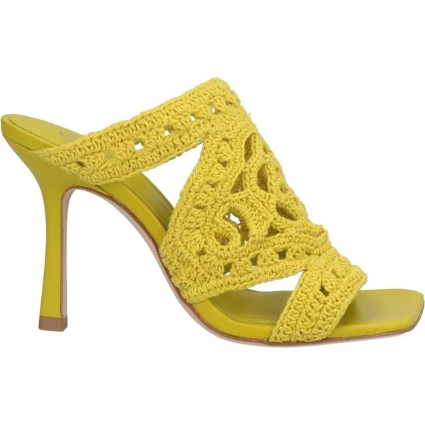 sandali in pelle Ash giallo tinta unita