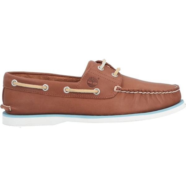 scarpe stringate Timberland marrone tinta unita